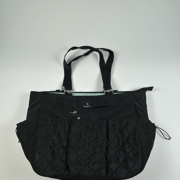 Baggallini Handbags - Baggallini On The Go Baby Tote Black Diaper Multi Compartment Teal Pocket Bag